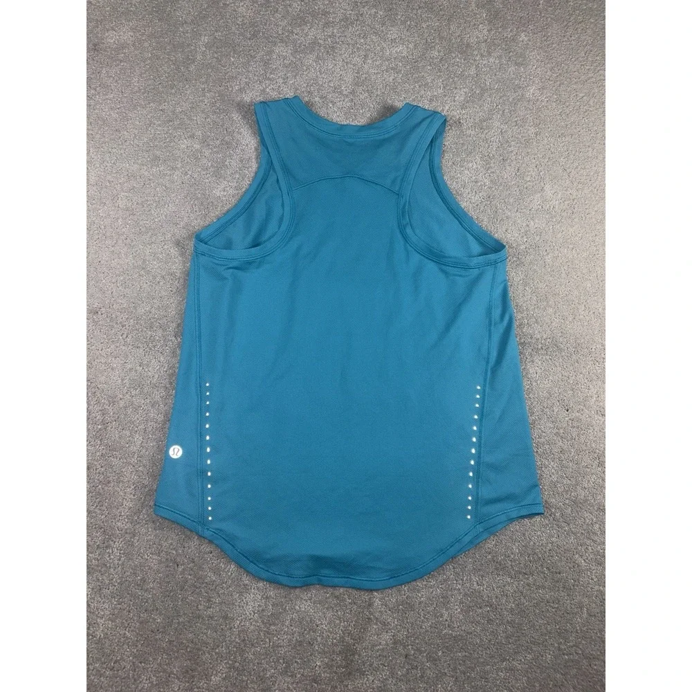 Lululemon High-Neck Running and Training Tank Top Turquoise Tide 4